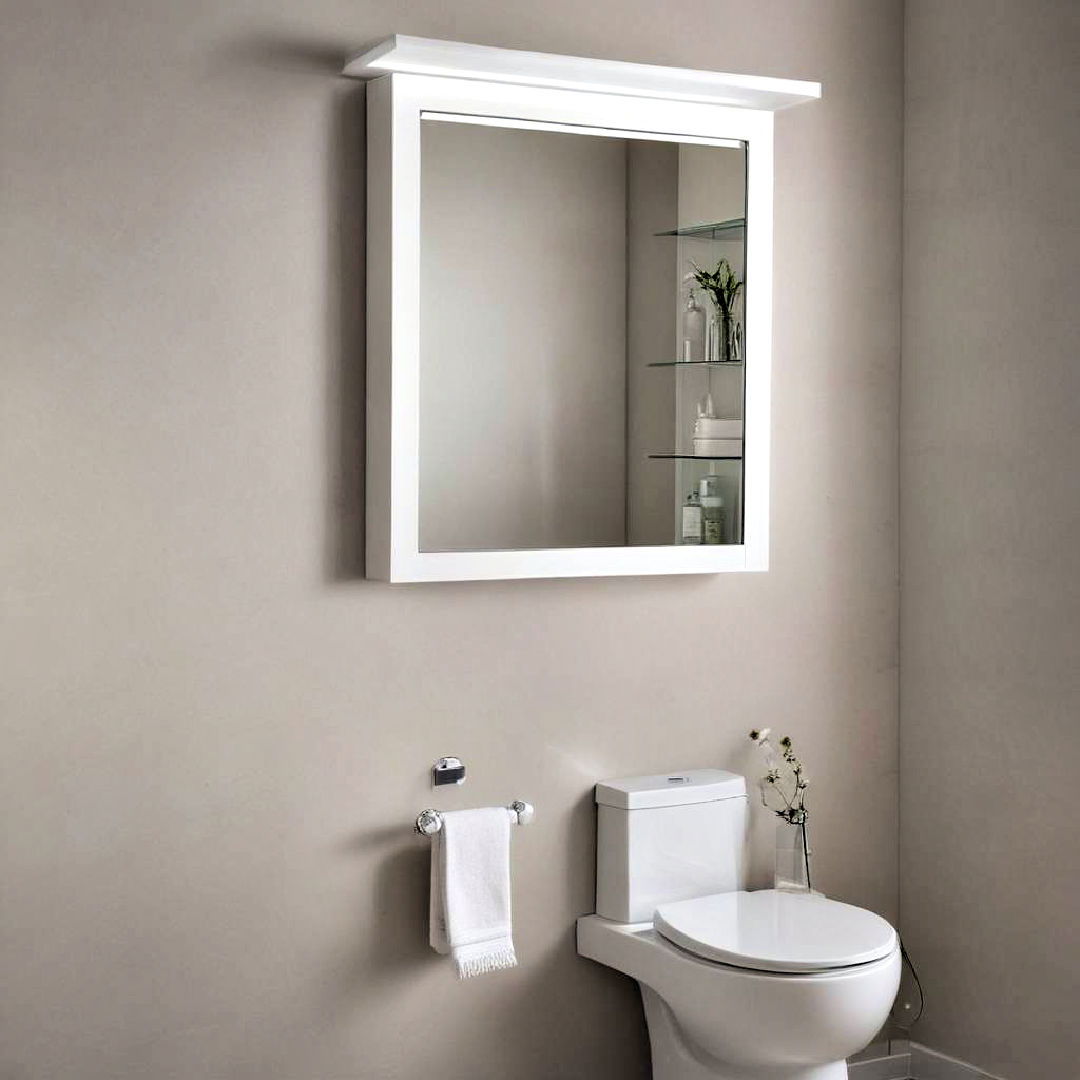mirror cabinet for over the toilet storage - 25 Over Toilet Storage Ideas