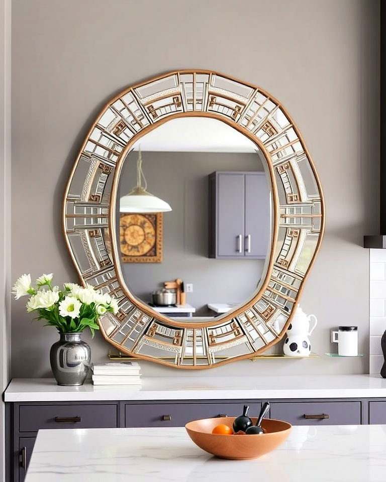 mirror in the kitchen for bold statement - 20 Mirror in Kitchen Ideas