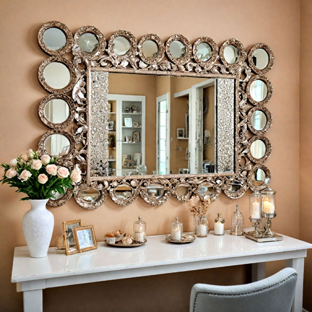 mirror wall to add a touch of glam - 40 Teen Room Ideas