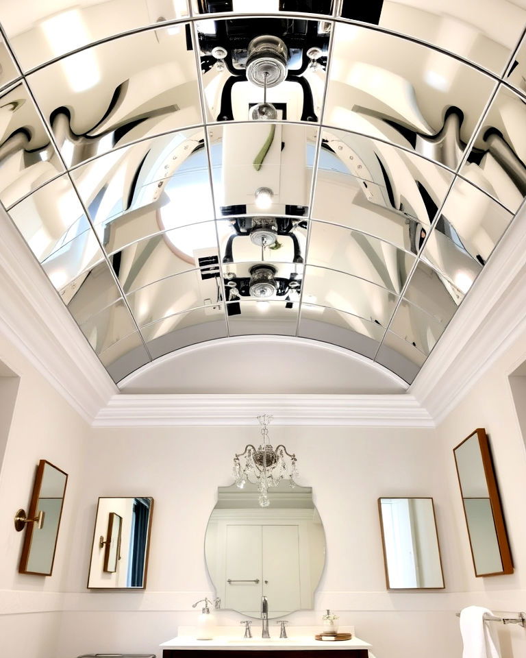 mirrored panels for barrel ceiling - 20 Barrel Ceiling Ideas