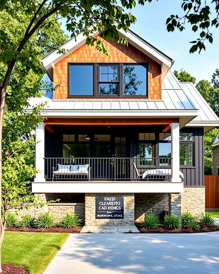 mixed materials for modern cottage design - 25 Modern Cottage House Exterior Ideas