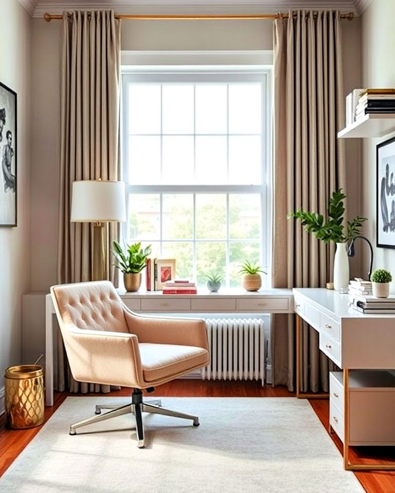 mixing high and low end pieces - 25 Eclectic Home Office Ideas