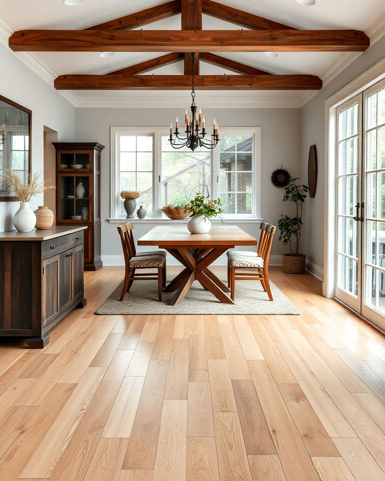 modern aesthetic ash hardwood flooring - 40 Farmhouse Flooring Ideas