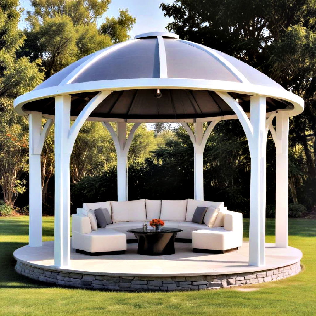 modern aesthetic futuristic gazebo - 40 Gazebo Design Ideas