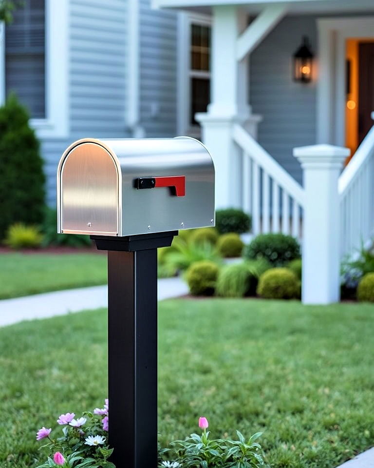 modern aesthetic mailbox - 40 Curb Appeal Inspiration for Ranch Homes