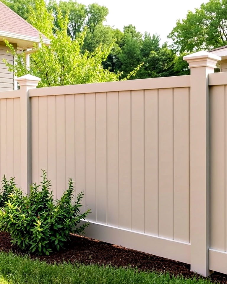 modern aesthetic taupe vinyl fence - 25 Vinyl Fence Colors
