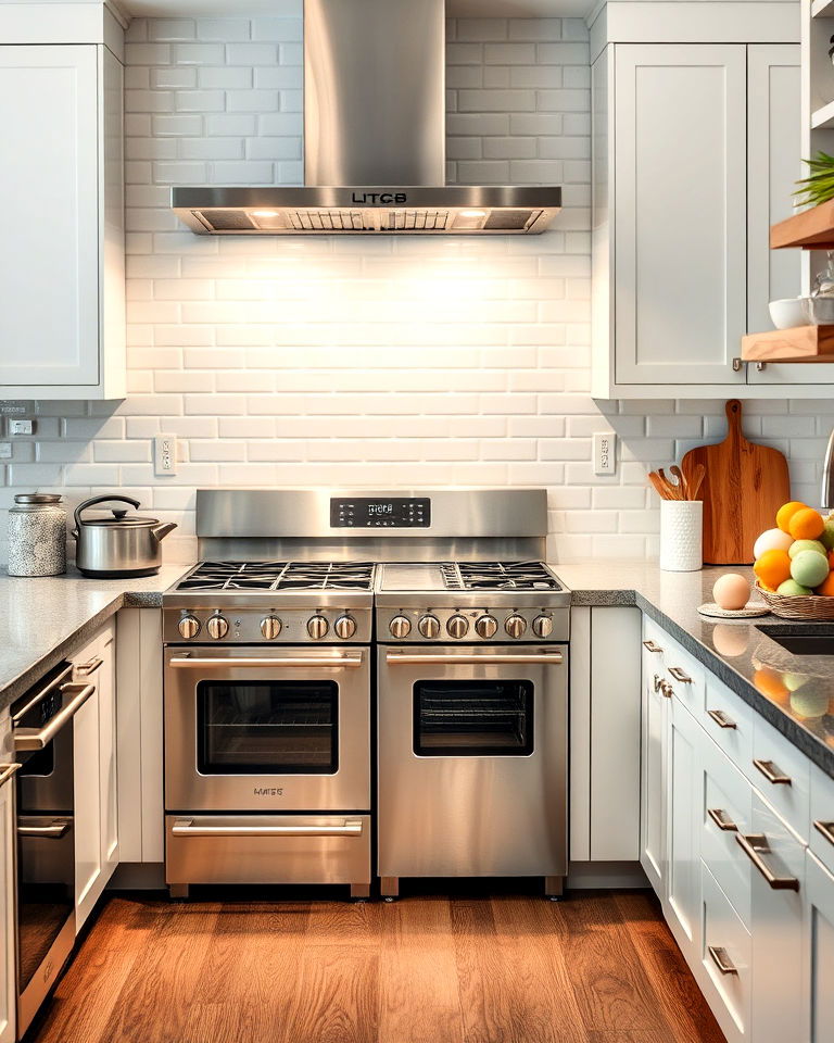 modern ambiance with stainless steel appliances - 25 Kitchen With Stainless Steel Appliances