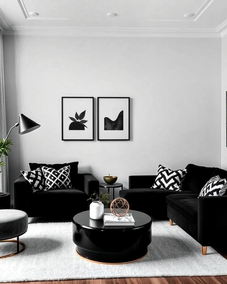 modern baddie style monochrome color palette - 30 Baddie Room Ideas