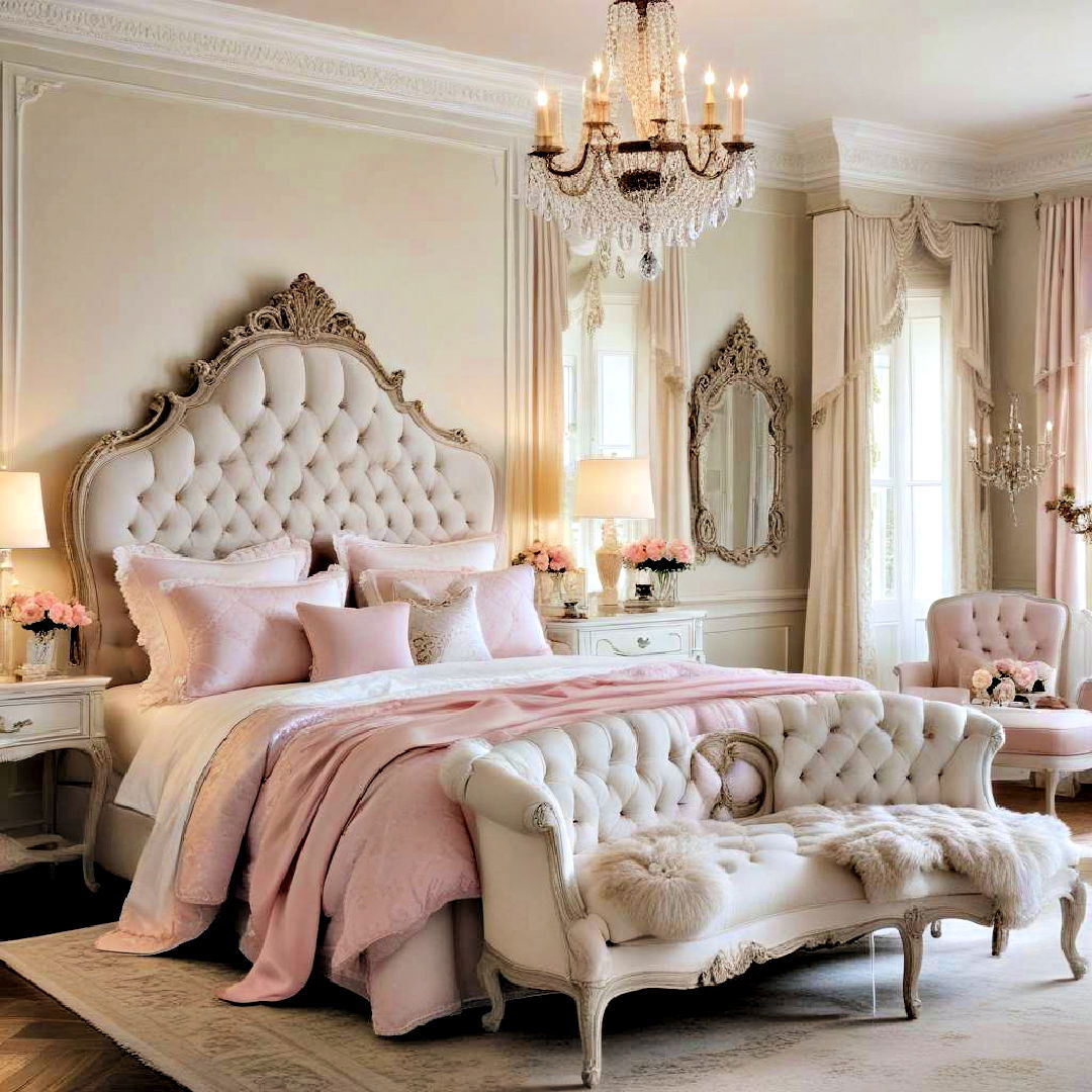 modern bedroom with french elegance - 40 Modern Bedroom Ideas