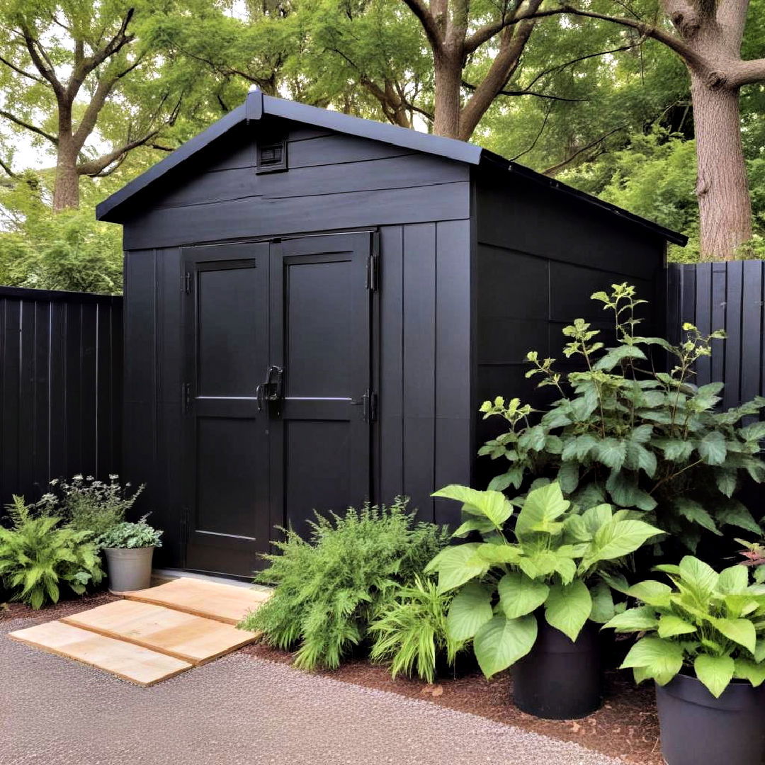modern black shed color ideas - 20 Shed Color Ideas