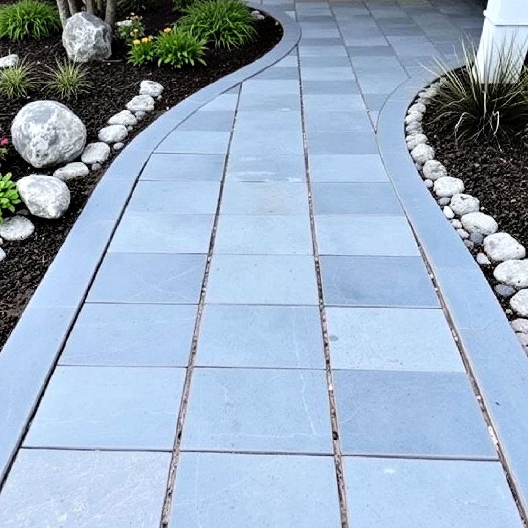 modern bluestone paver walkway - 30 Paver Walkway Ideas