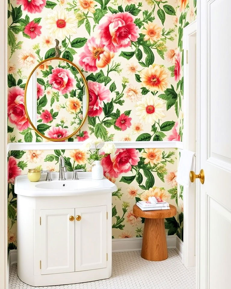 modern bold granite composite countertop - 30 Bathroom Wallpaper Ideas
