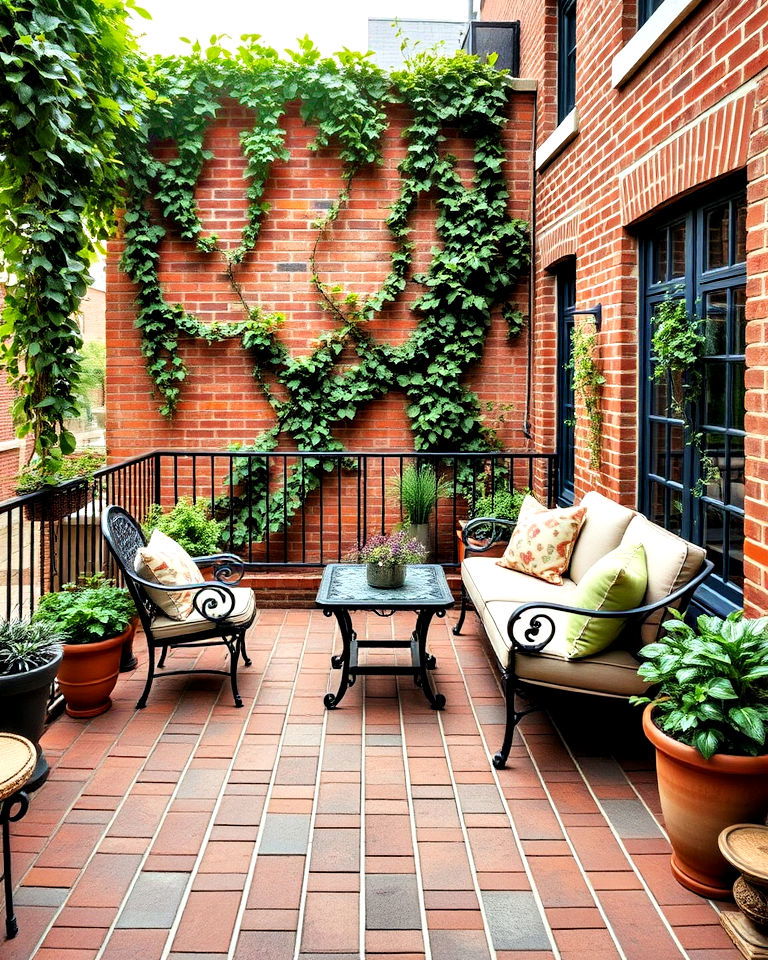 modern brick pavers - 25 Balcony Flooring Ideas