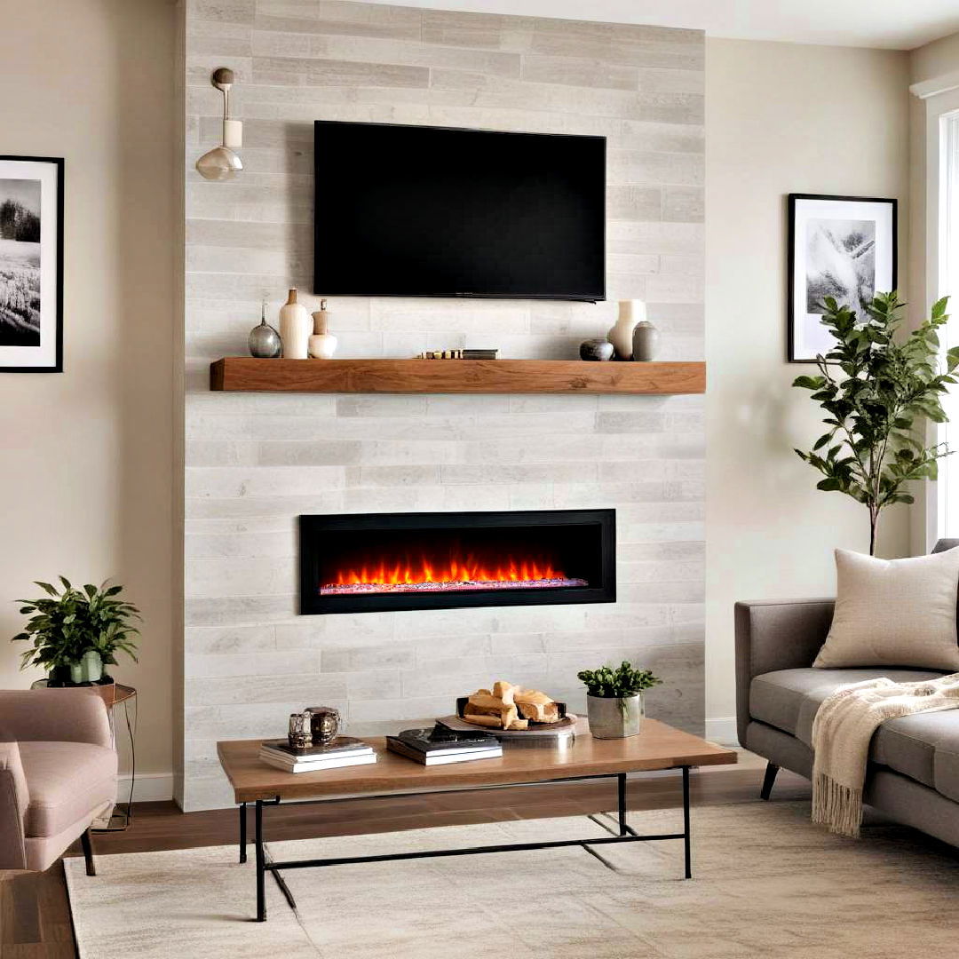 modern built in electric fireplace - 40 Modern Fireplace Ideas