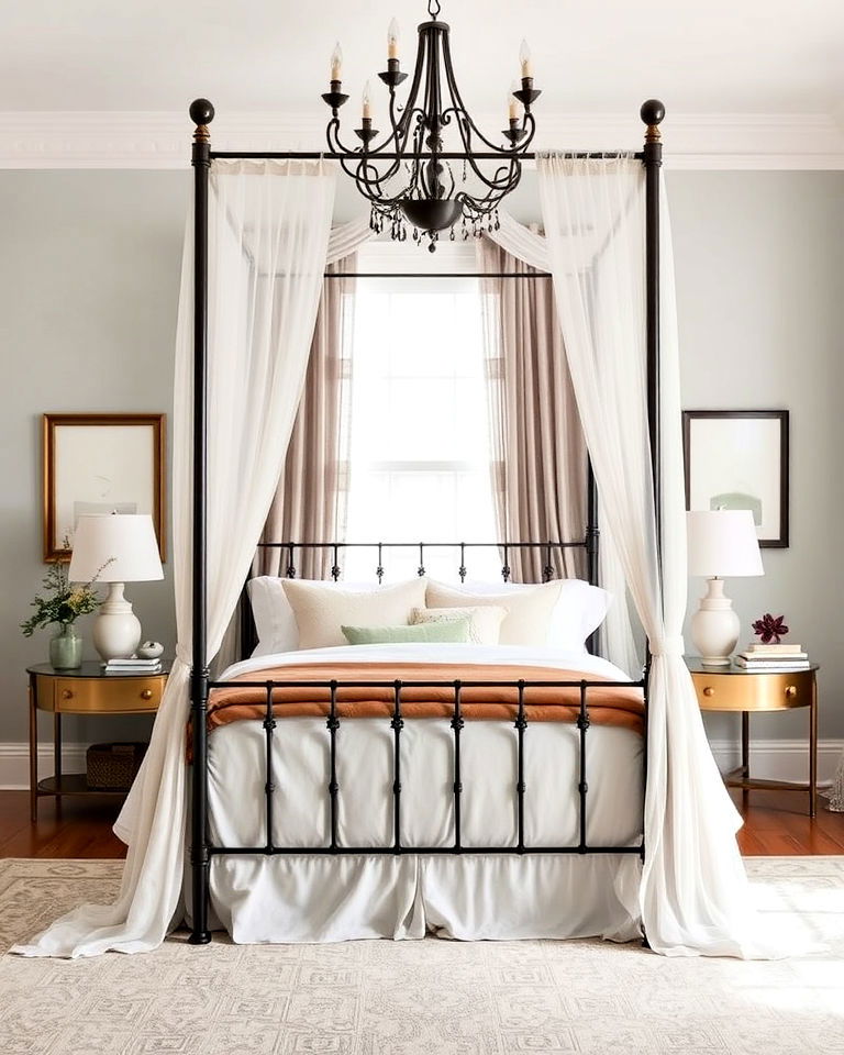 modern canopy bed for dreamy ambiance - 30 Bedroom Decor Ideas