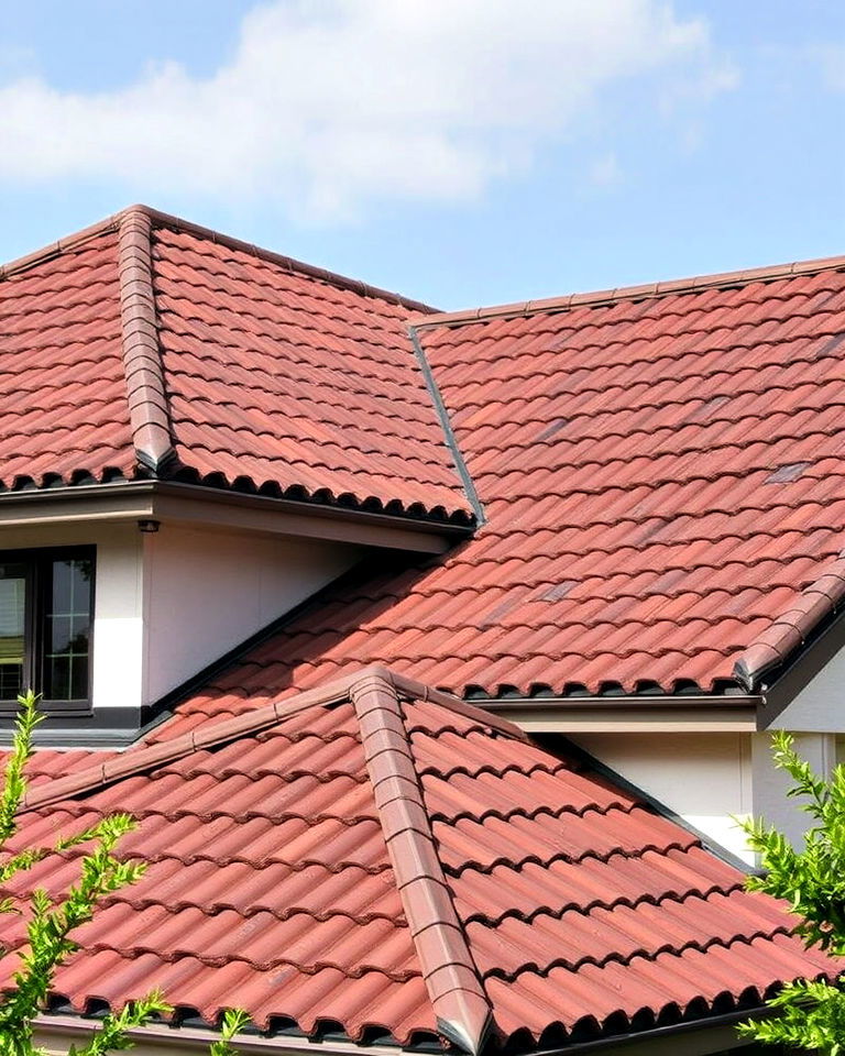 modern durable tiled roof - 30 Transitional Home Exterior Ideas