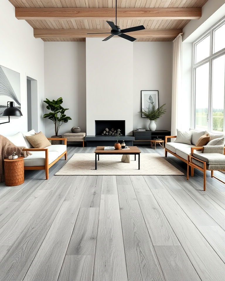 modern feel weathered gray oak floor - 30 Wood Floor Colors