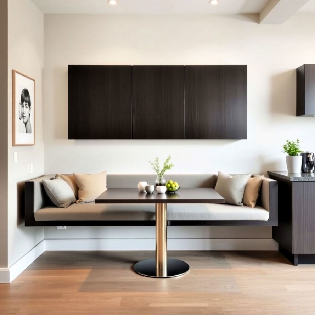 modern floating banquette - 40 Banquette Seating Ideas