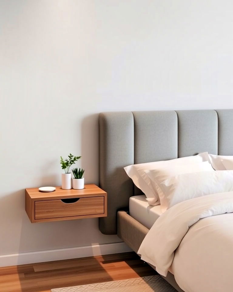 modern floating bedside tables - 20 Dreamy Bedroom Design Ideas
