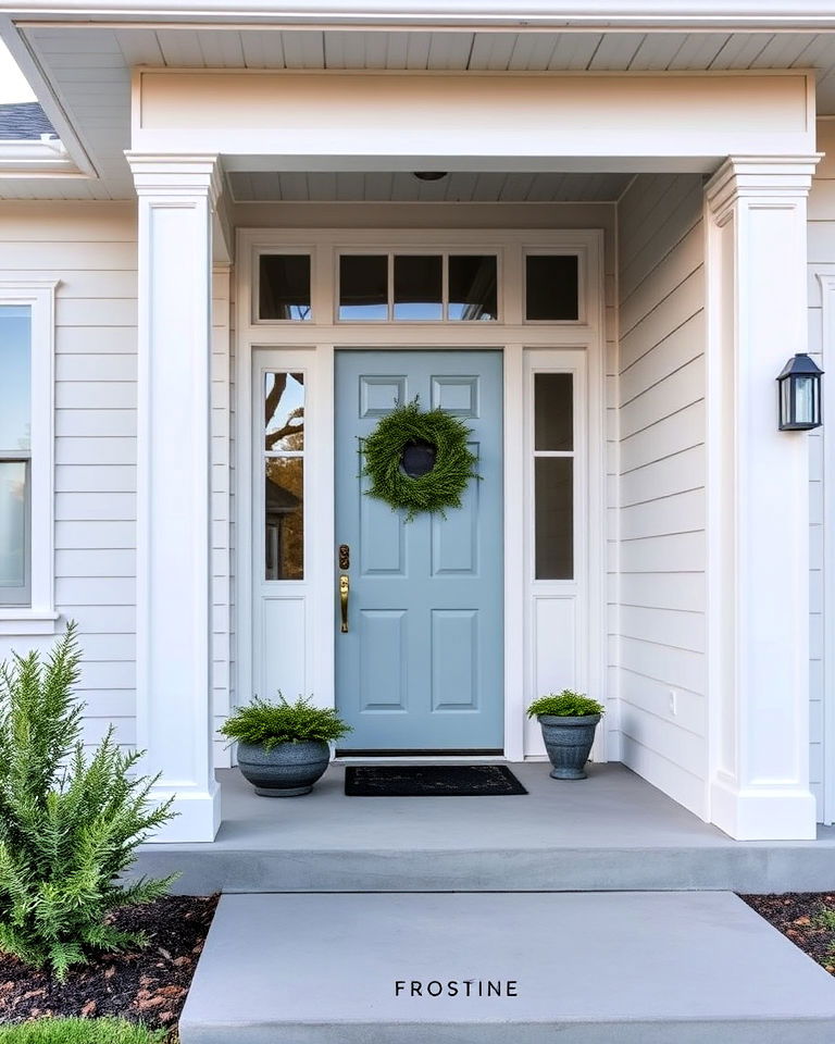 modern frostine paint color for home exterior - 25 Off-white Paint Colors for Home Exteriors