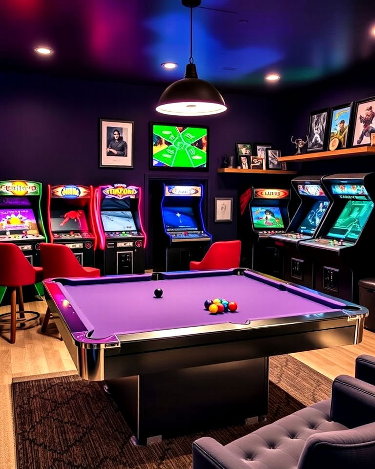 modern game room extravaganza - 30 Rec Room Ideas
