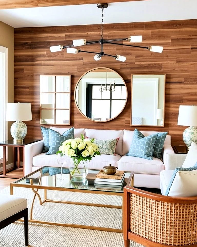 modern glass and metal accents - 25 Hamptons Style House Interior Ideas