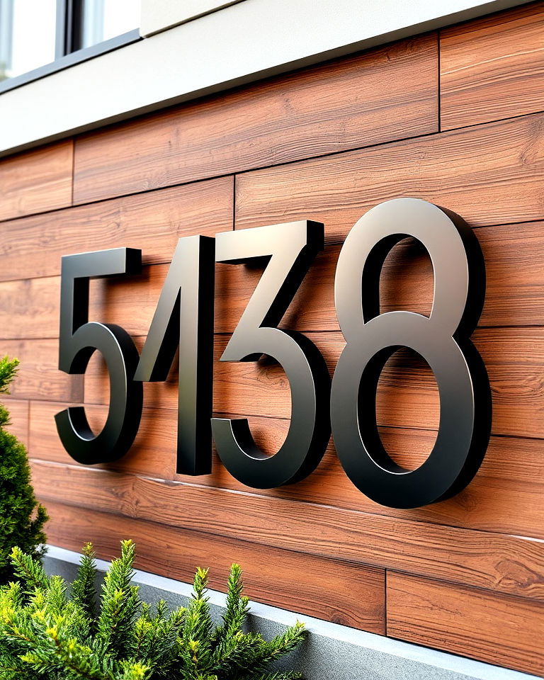 modern house number for ranch home - 40 Curb Appeal Inspiration for Ranch Homes