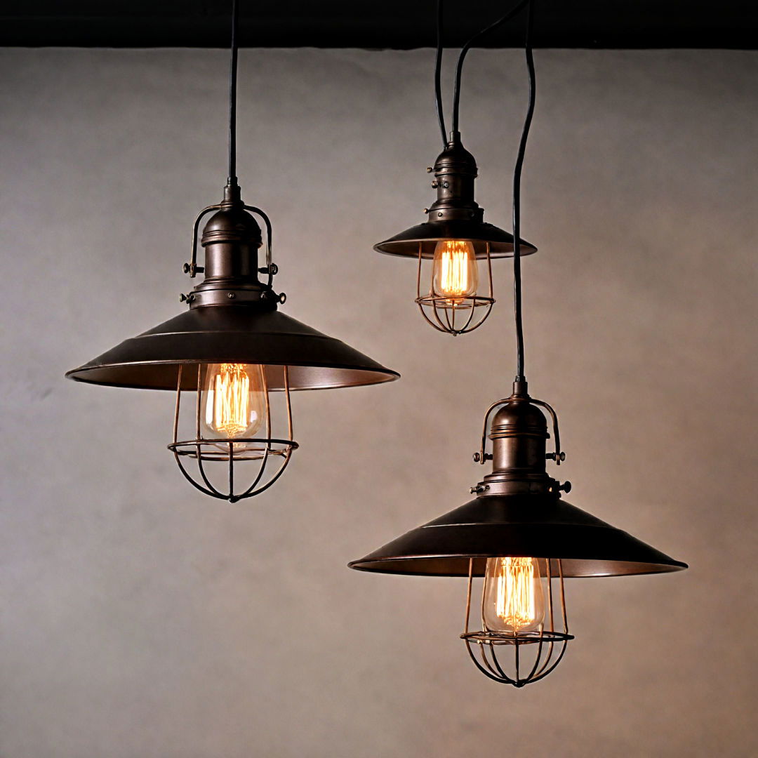 modern industrial lighting - 40 Aesthetic Room Ideas