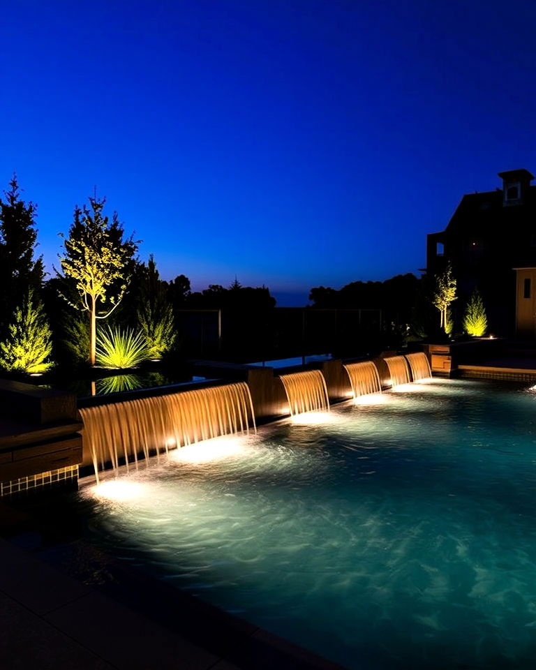 modern infinity edge waterfall - 25 Waterfall Design Ideas
