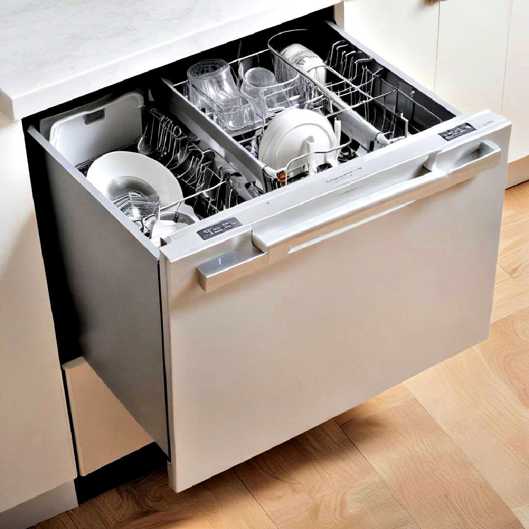 modern kitchen with drawer dishwasher - 40 Modern Kitchen Ideas