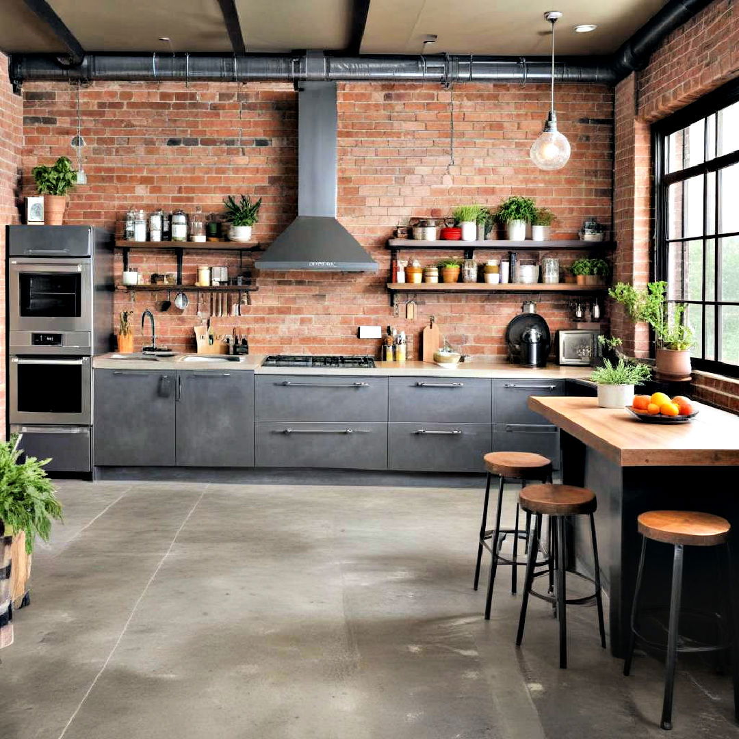 modern kitchen with industrial aesthetic - 40 Modern Kitchen Ideas