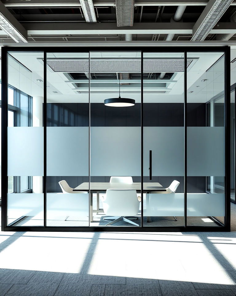 modern look glass partition walls - 25 Conference Room Design Ideas and Inspiration