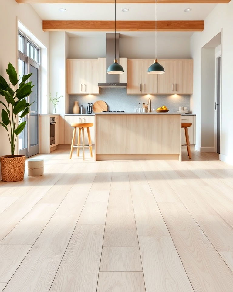 modern look light ash wood floor - 30 Wood Floor Colors