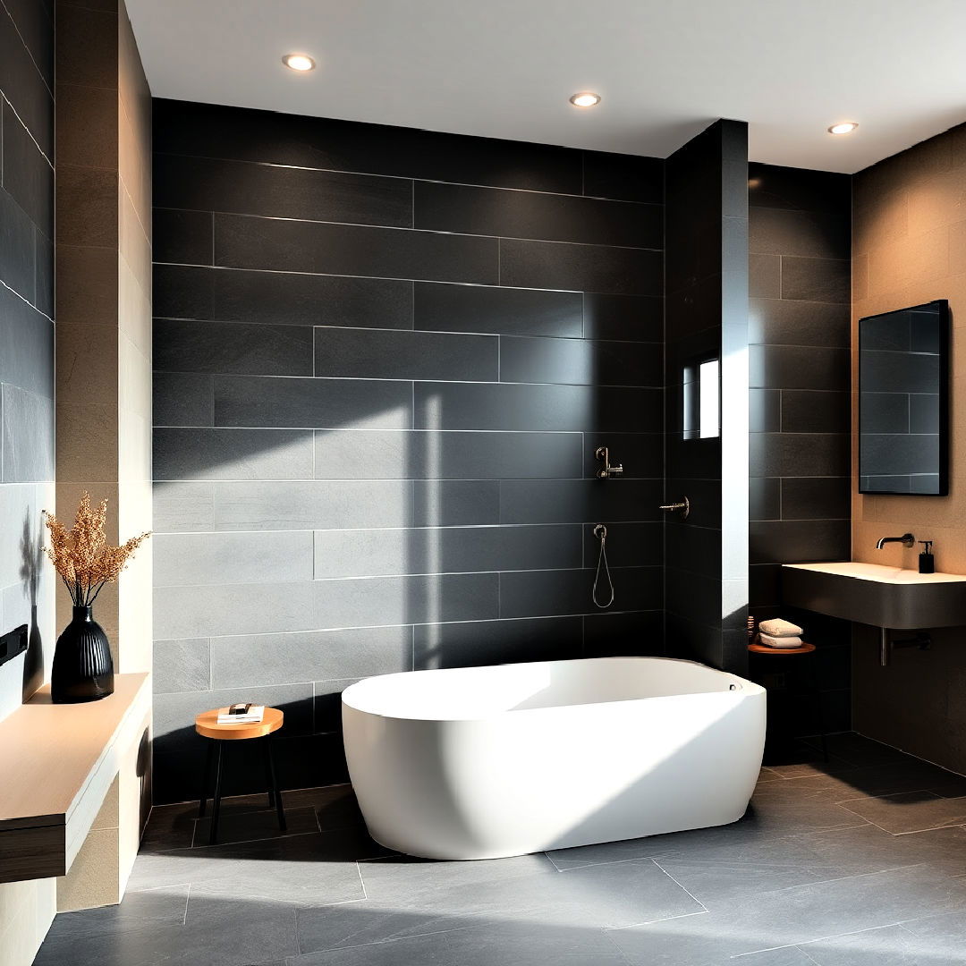 modern matte finish tiles - 30 Walk-in Shower Tile Ideas
