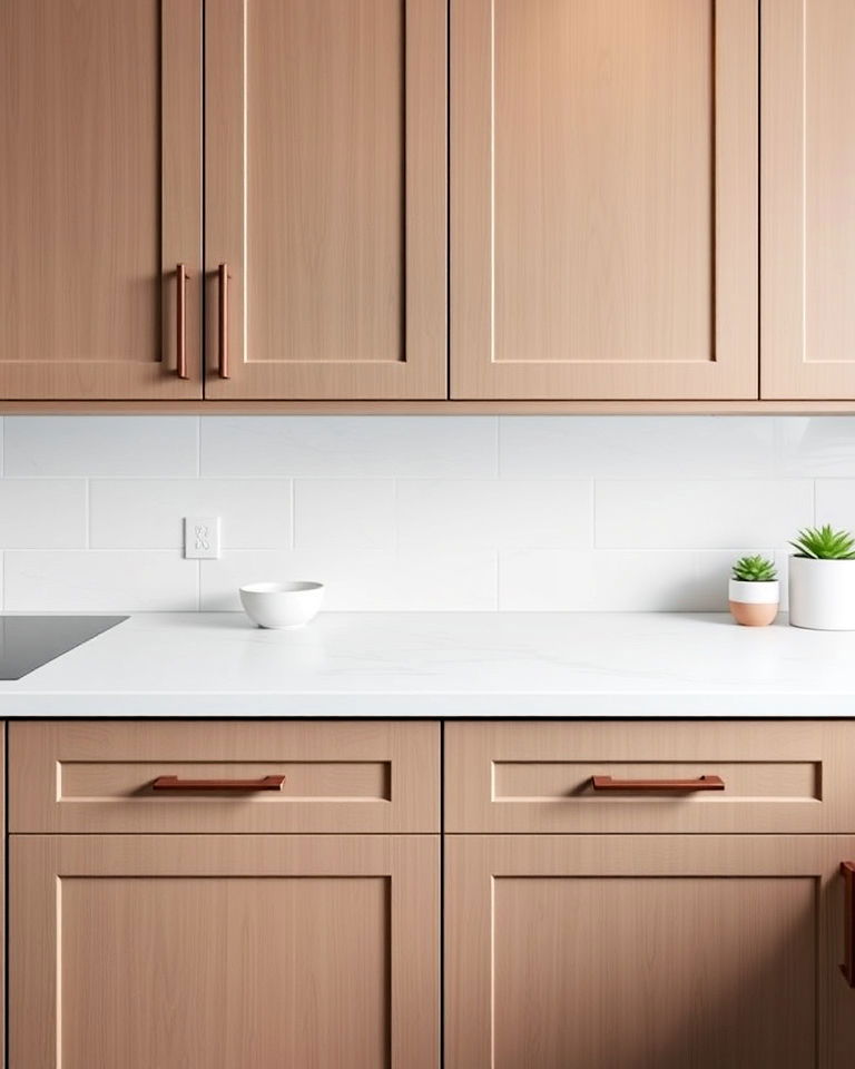 modern minimalist cabinet handles - 25 Dream Kitchen Ideas