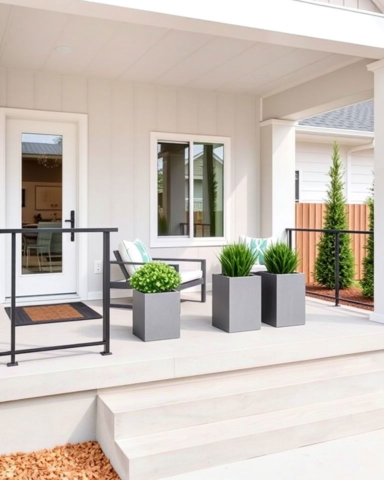 modern minimalist front porch ideas - 25 Raised Ranch Front Porch Ideas