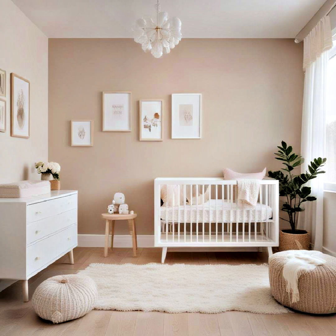 modern minimalist nursery - 25 Baby Girl Nursery Ideas