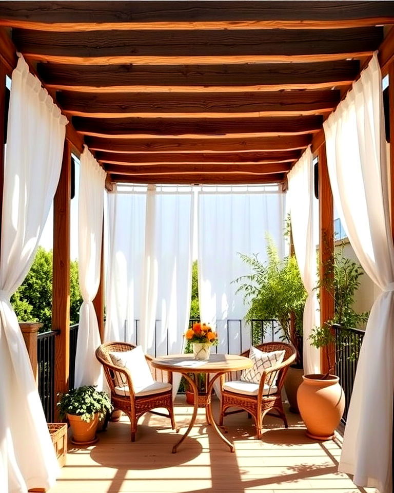 modern minimalist outdoor kitchen - 20 Mediterranean Balcony Ideas