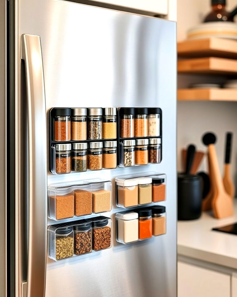 modern modular magnetic spice system - 40 Spice Rack Ideas