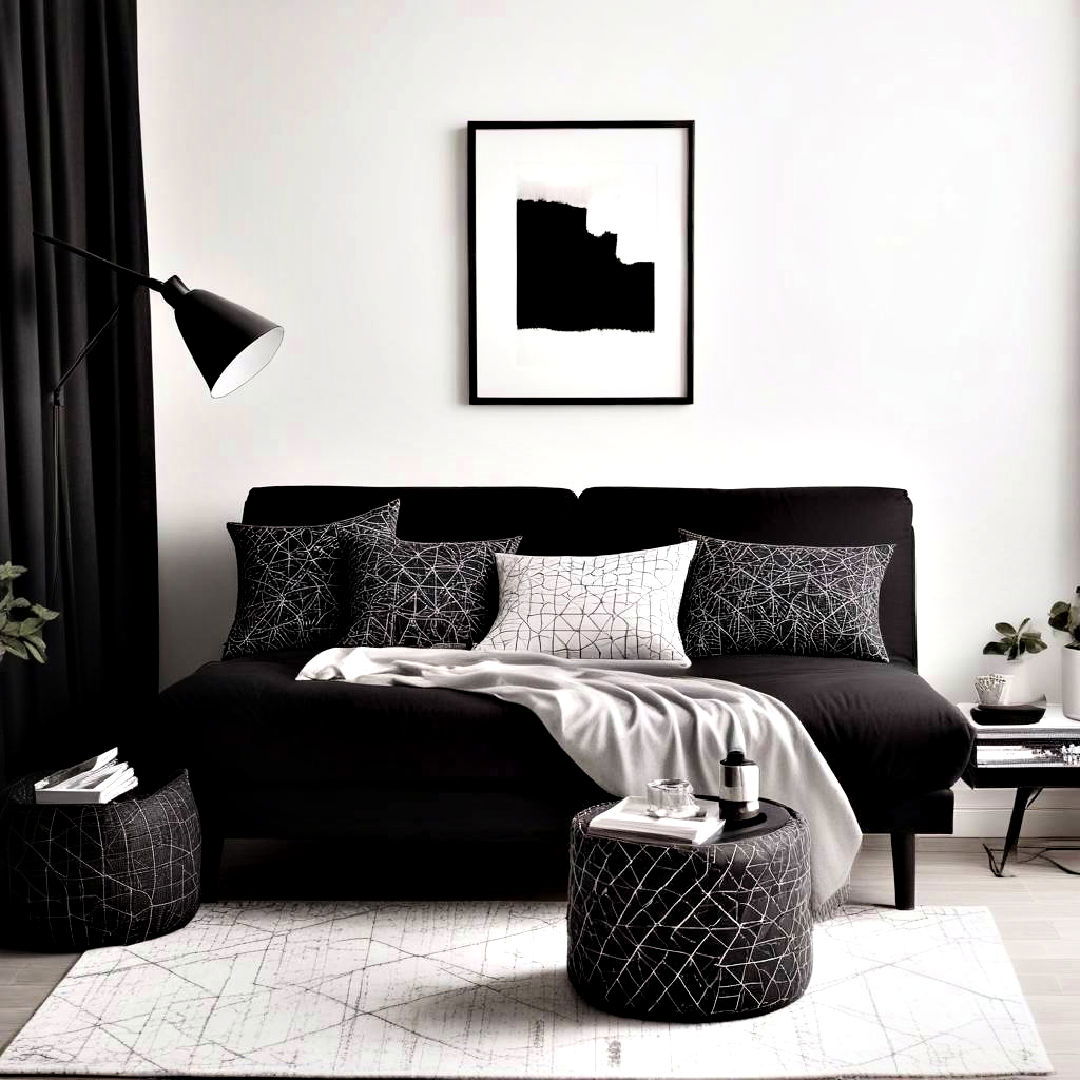 modern monochromatic futon bedroom - 15 Futon Bedroom Ideas