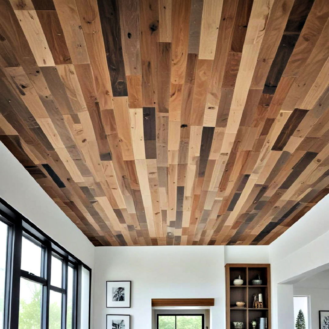 modern multi toned wood ceiling - 25 Wood Ceiling Ideas