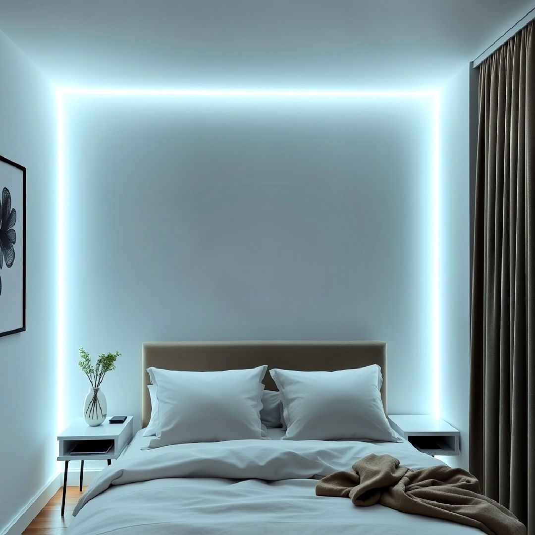 modern neon wall borders - 30 Neon Bedroom Ideas