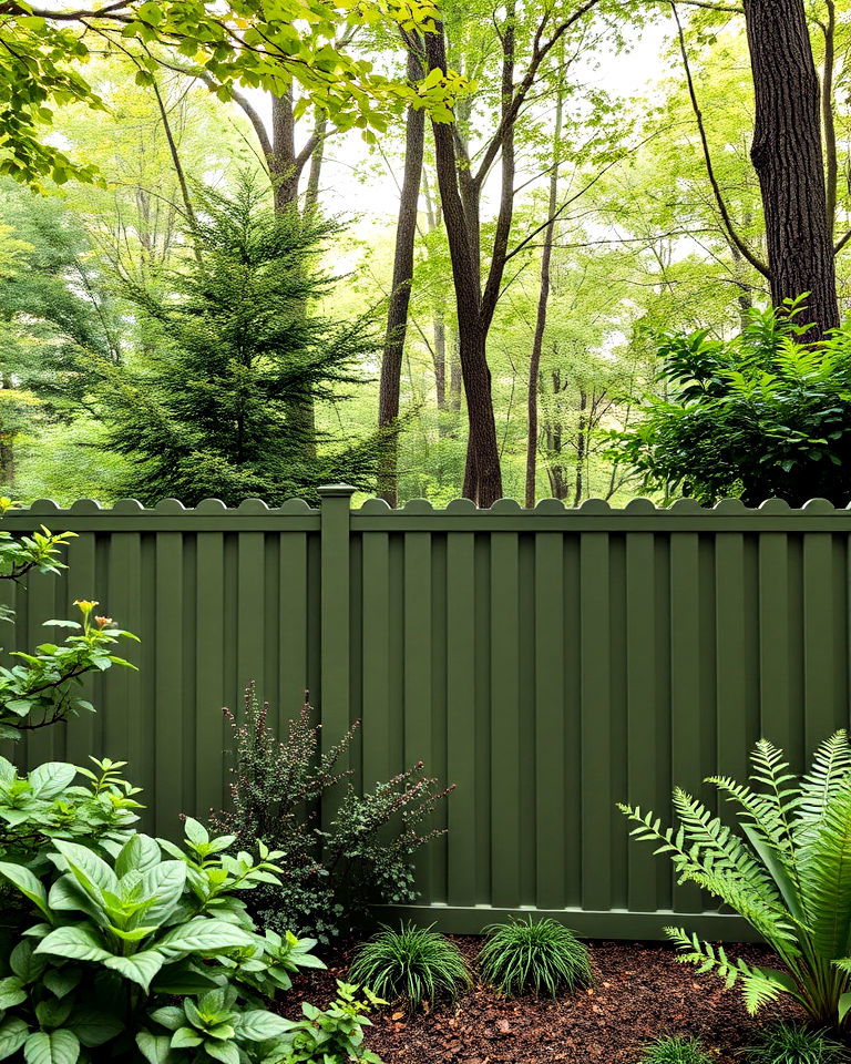 modern olive green vinyl fence - 25 Vinyl Fence Colors