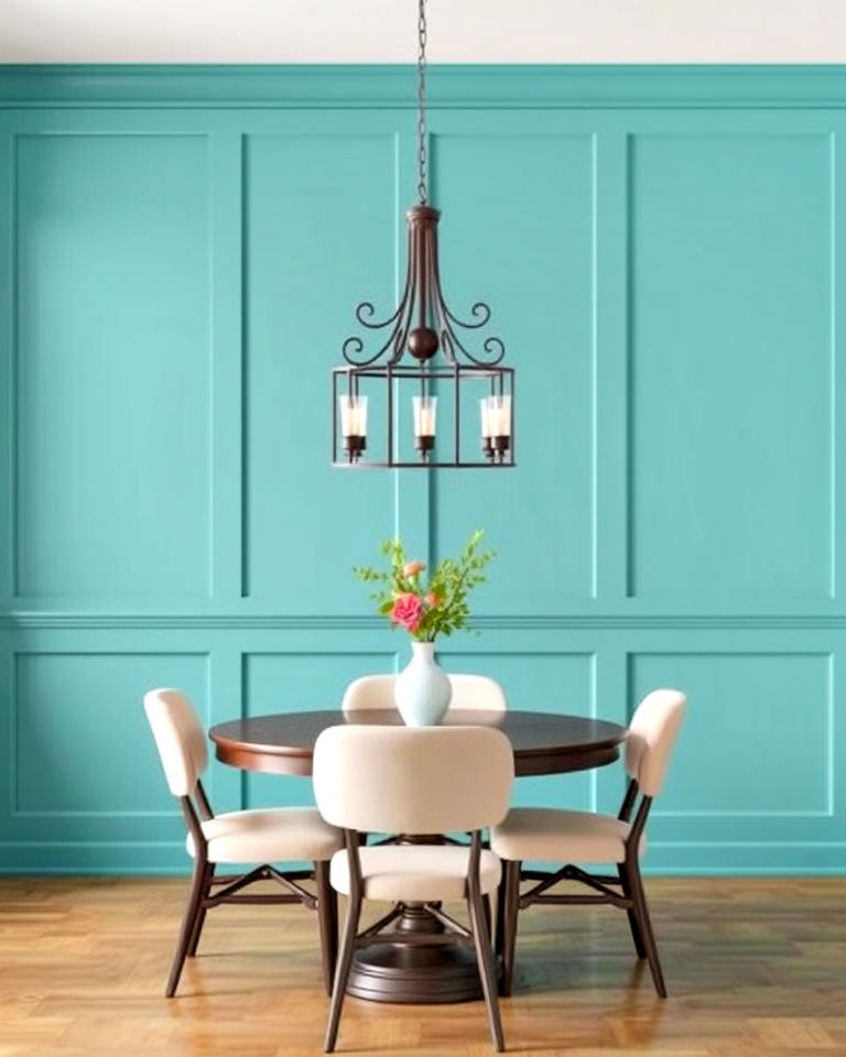 modern painted wood panels for dining room - 25 Dining Room Wall Paneling Ideas