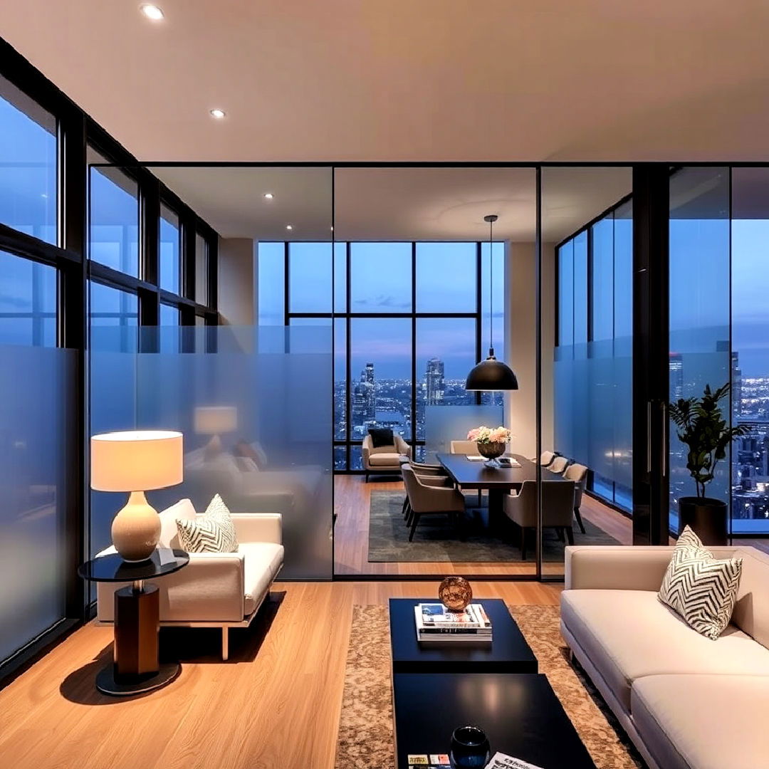 modern penthouse with glass walls - 25 Penthouse Design Ideas