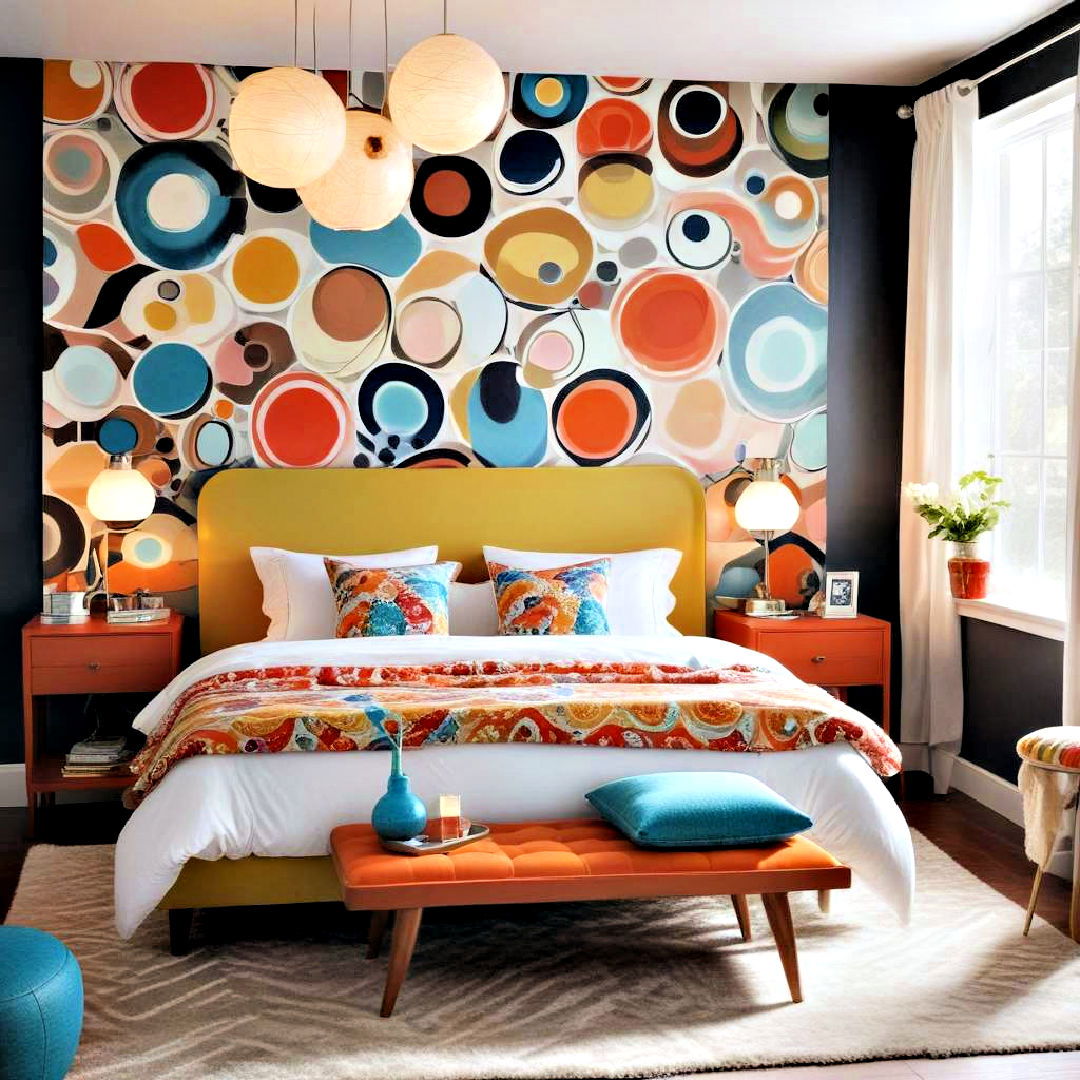 modern retro themed bedroom - 40 Modern Bedroom Ideas