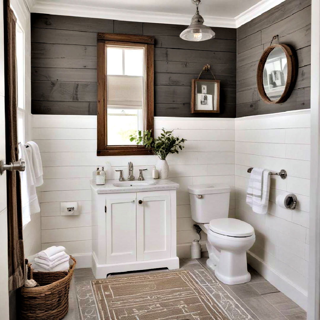 modern shiplap bathroom - 40 Bathroom Design Ideas