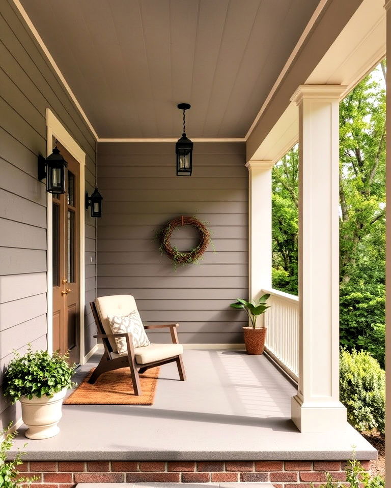 modern taupe paint for porch - 20 Porch Paint Colors