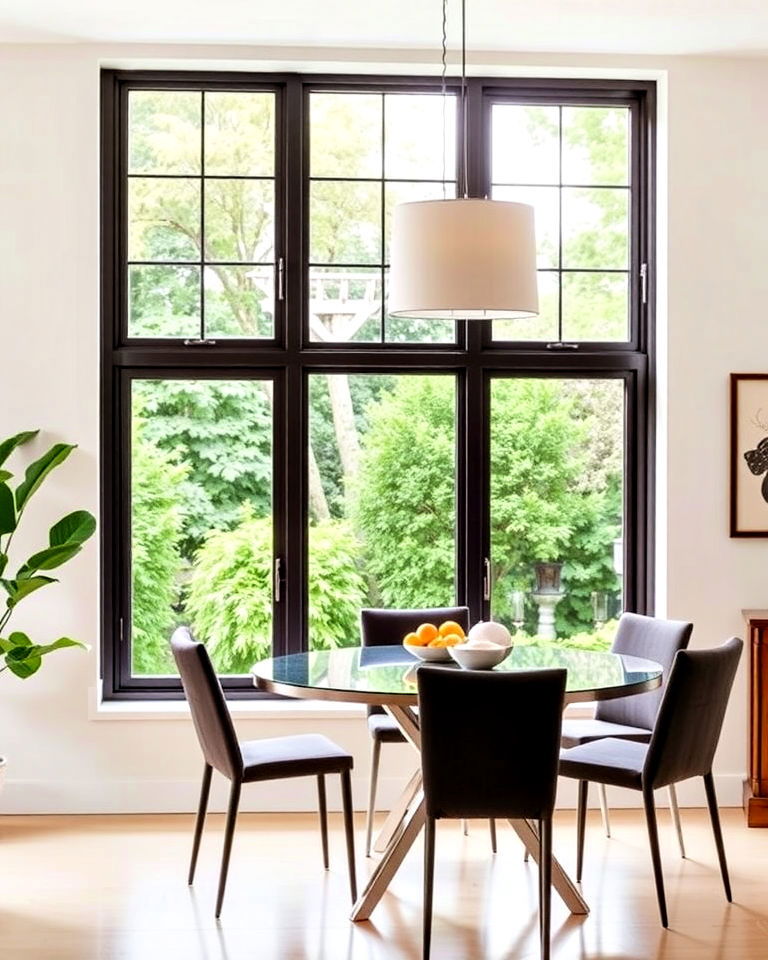modern tilt and turn windows - 25 Dining Room Window Ideas