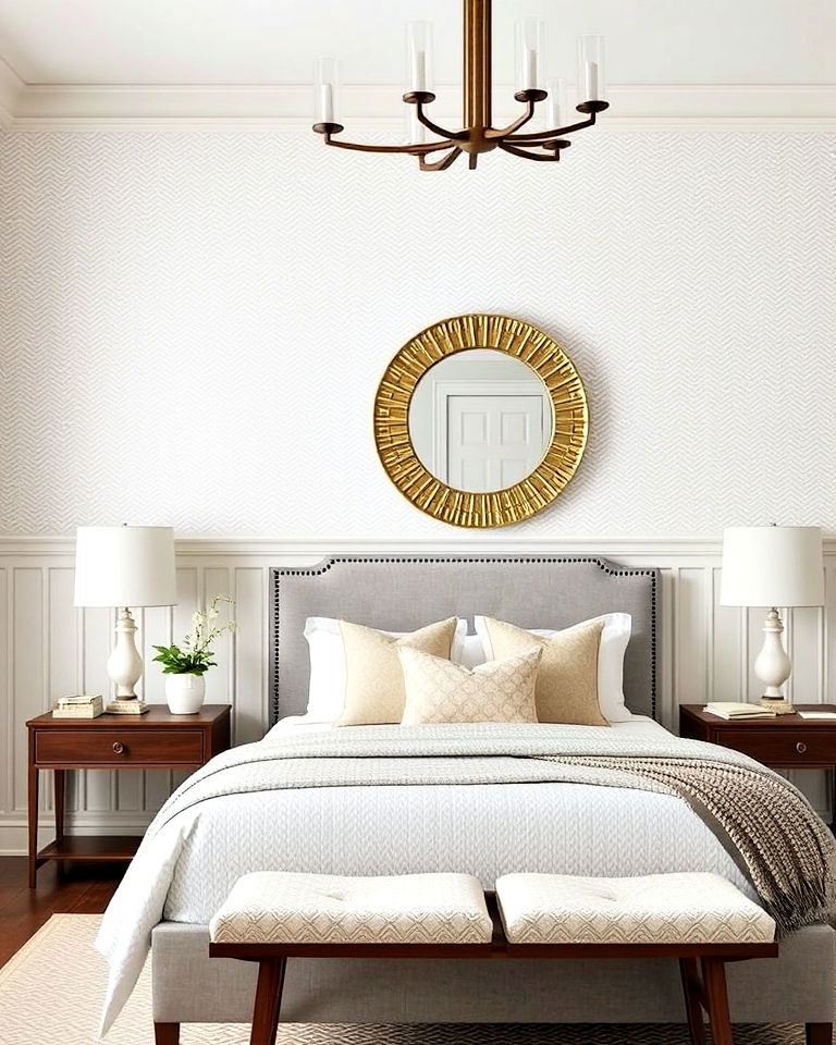 modern transitional wall treatments - 30 Transitional Bedroom Ideas